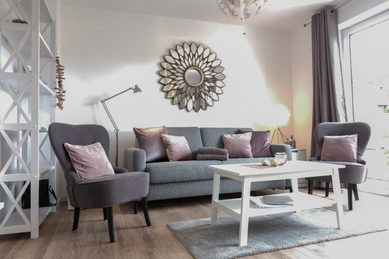Fewo1846 Strandresidenz Wassersleben - Muschelnest - Stilvolles Studioapartment Mit Balkon ハリスレー エクステリア 写真