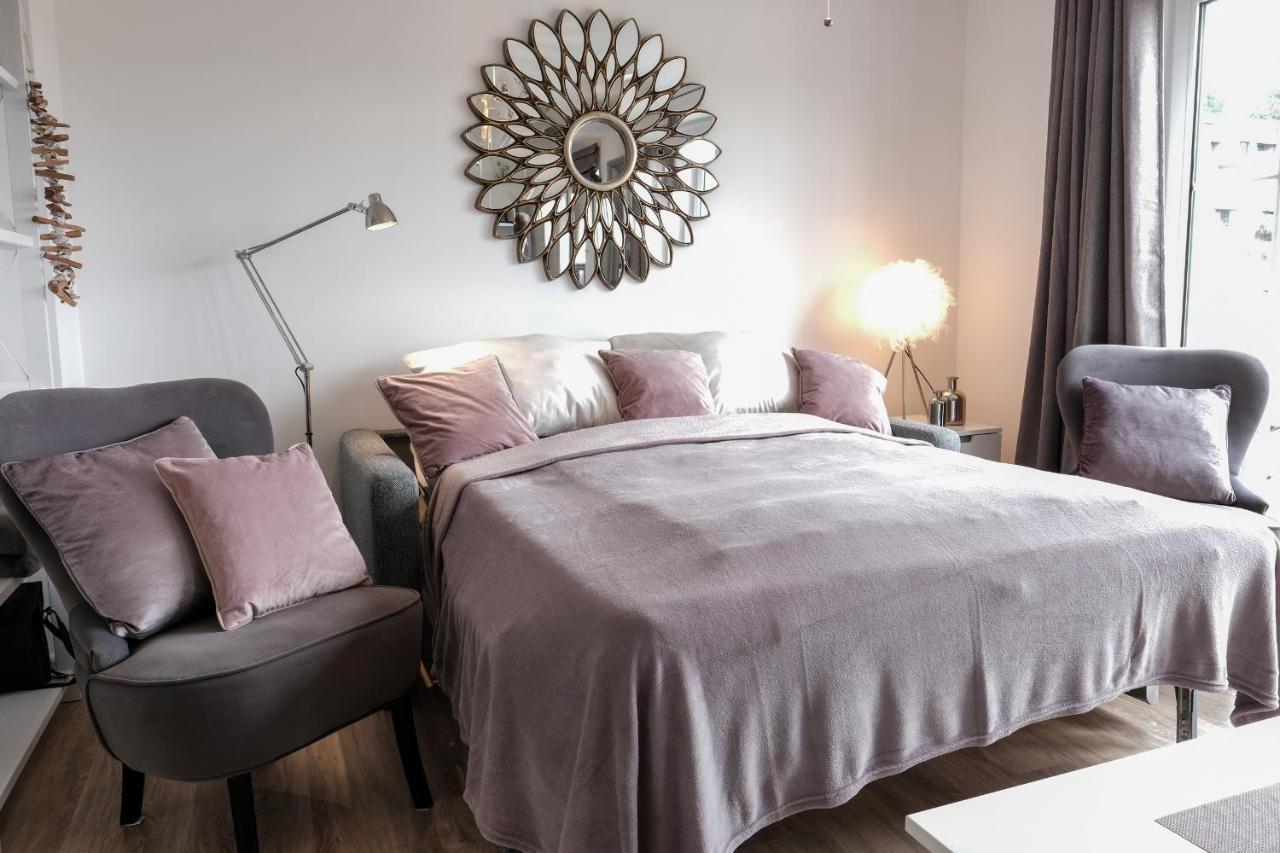 Fewo1846 Strandresidenz Wassersleben - Muschelnest - Stilvolles Studioapartment Mit Balkon ハリスレー エクステリア 写真